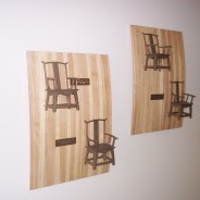 Blood Center Bronze Chairs on Custom Wood Base