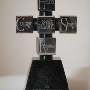 Stainless Steel Brave Heart Cubes Award