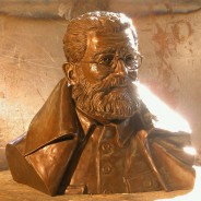 Drazga Serbian General Bronze Portrait Sculpture