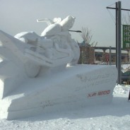 Harley-Davidson Snow Sculpture