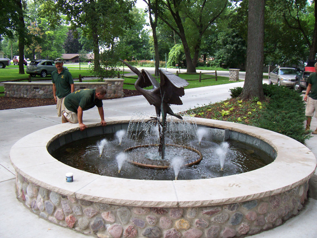 Heron-Fountain