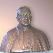 Pope Pius XI Bronze Portrait Sculpture