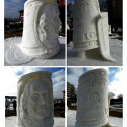 Cold Cash Blues Snow Sculpture