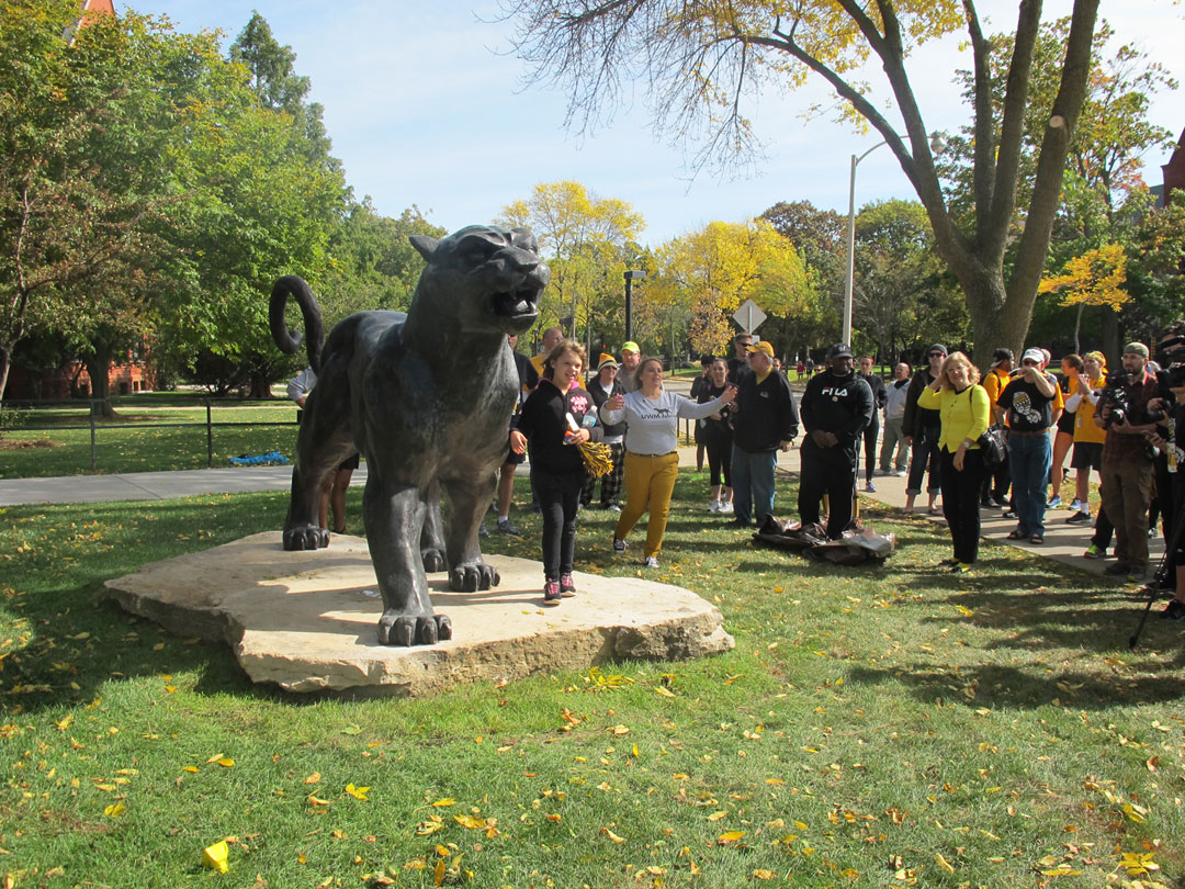  "Panther Prowl" 12-feet long by 6-feet high bronze